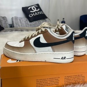 Women Brown ombré Nike Air Force 1